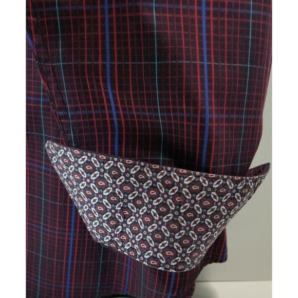 Robert Graham Long Sleeve Button Up Red Blue Knowledge Wisdom Faith Men Sz XL - Picture 4 of 7